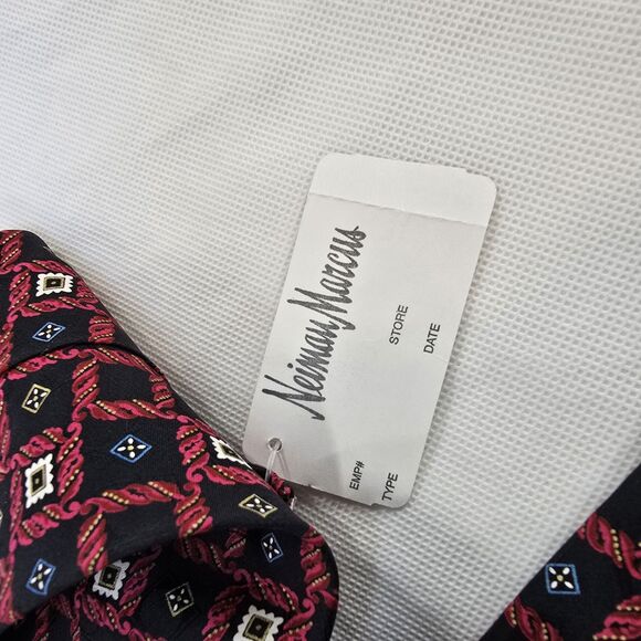 Brioni Necktie Mens Silk Geometric Pattern Tie Made In Italy Neiman Marcus New - Picture 8 of 16